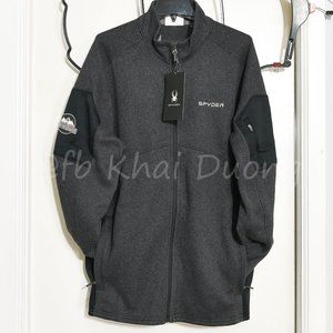 Spyder Men full-zip Empire Jacket.‎ BLACK/GRAY